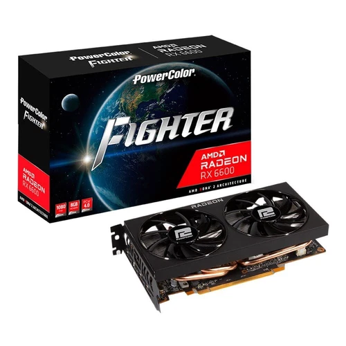 PowerColor AMD Radeon RX 6600 Fighter Dual Fan 8GB GDDR6 Graphics Card