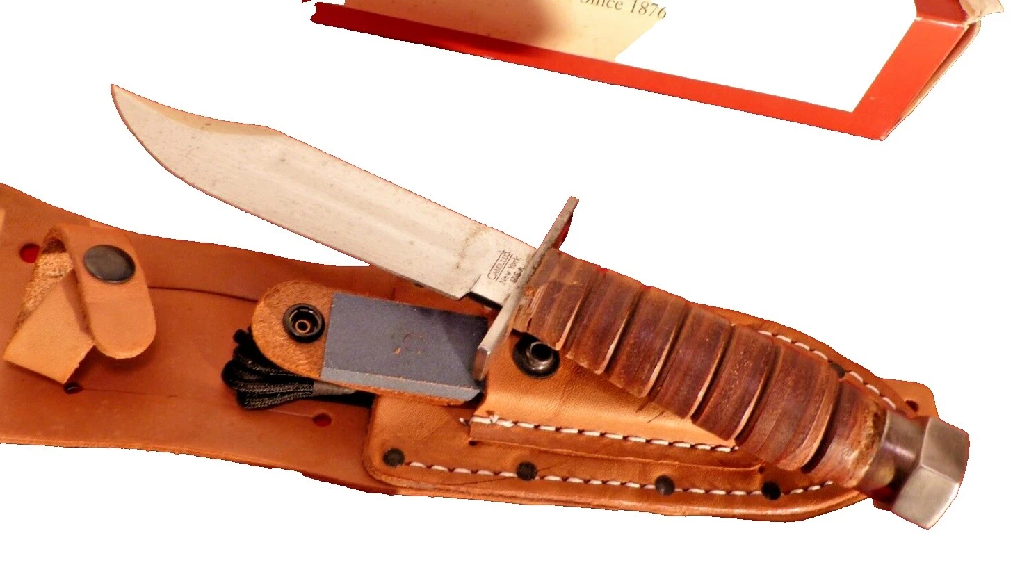 Camillus из углеродистой стали лезвие кожаная ручка коллекционные ножи, мечи, лезвия, доспехи и аксессуары