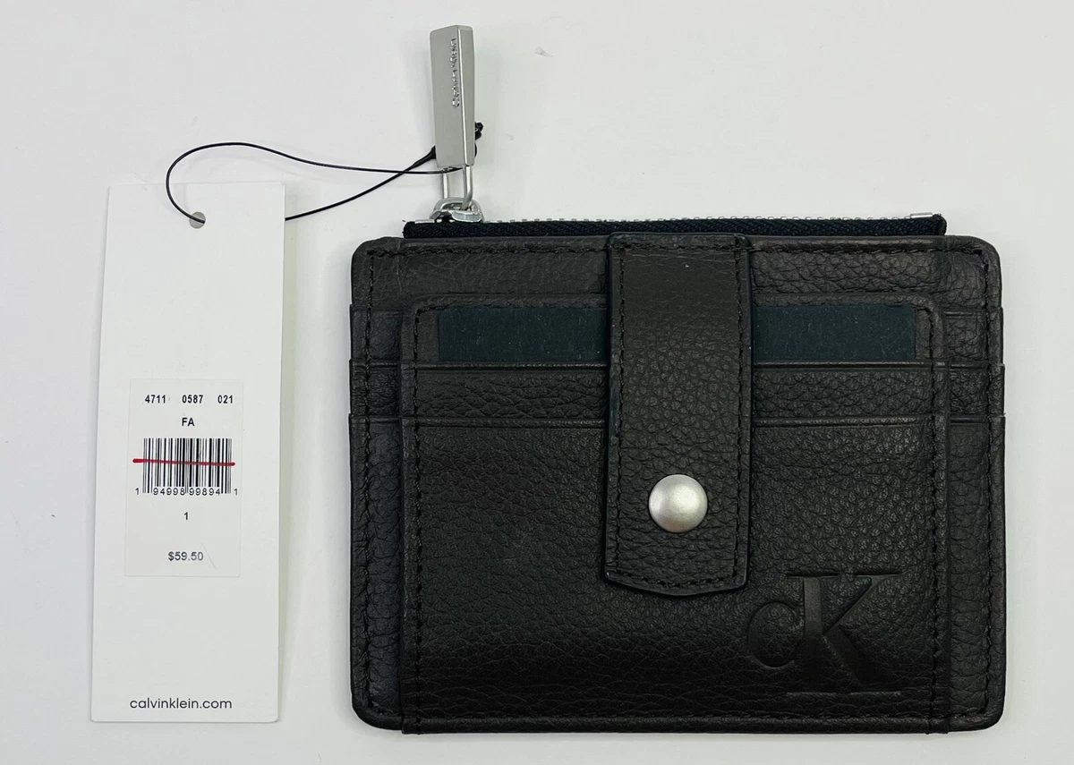 Calvin klein card holder wallet sales