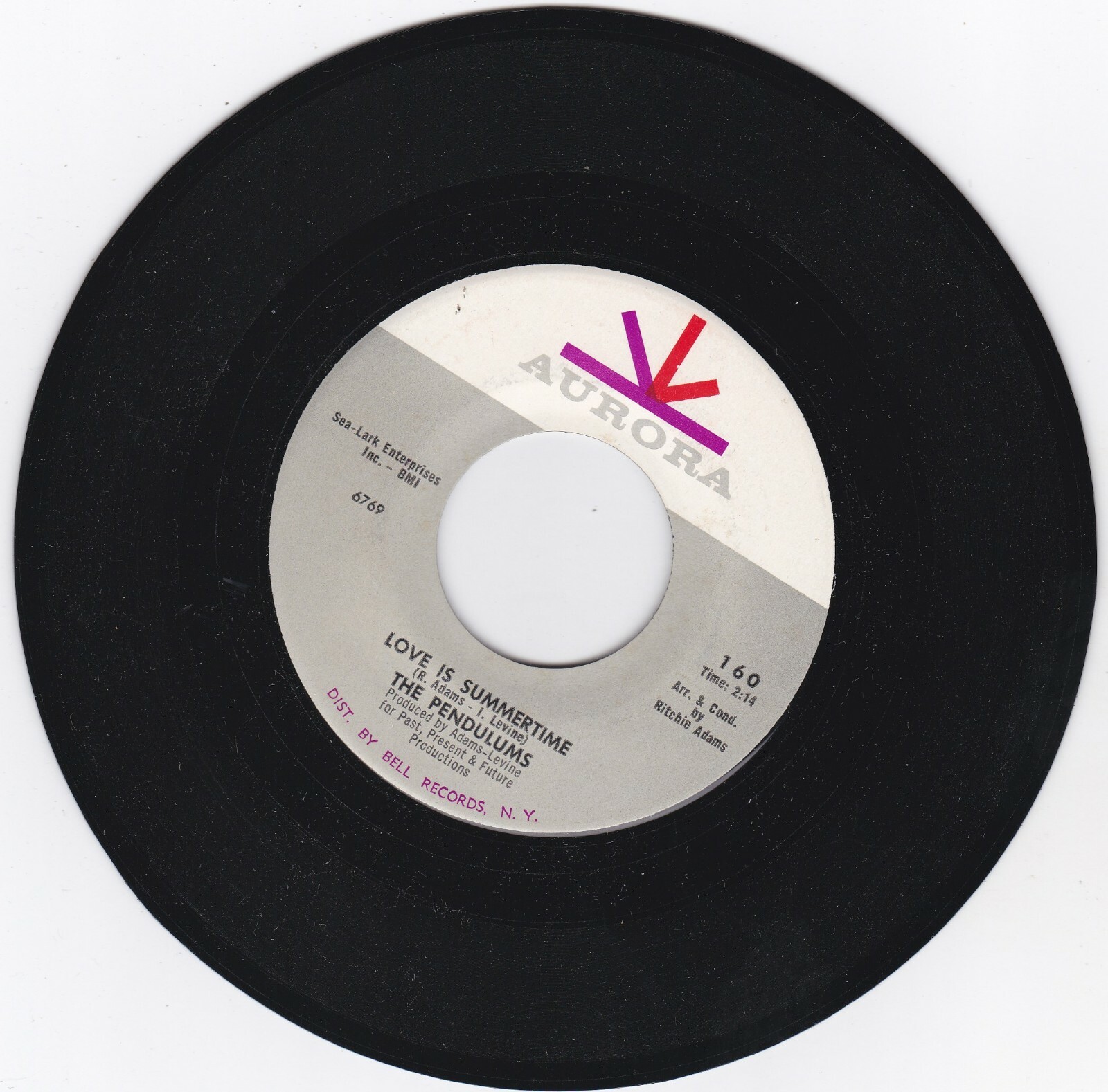 NORTHERN SOUL 45RPM - THE PENDULUMS ON AURORA - RARE!  BEAUTIFUL COPY!