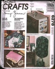 6278 UNCUT Vintage McCalls Pattern Crafts Accessories Drawer Liner Soda Wrap