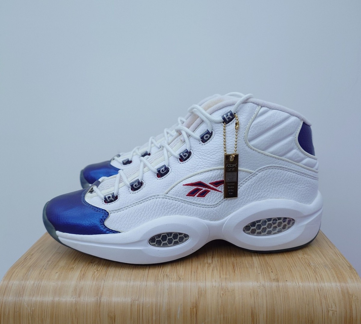 2006 Reebok Question Mid BLUE TOE sz 12 Iverson Answer Only For Collection