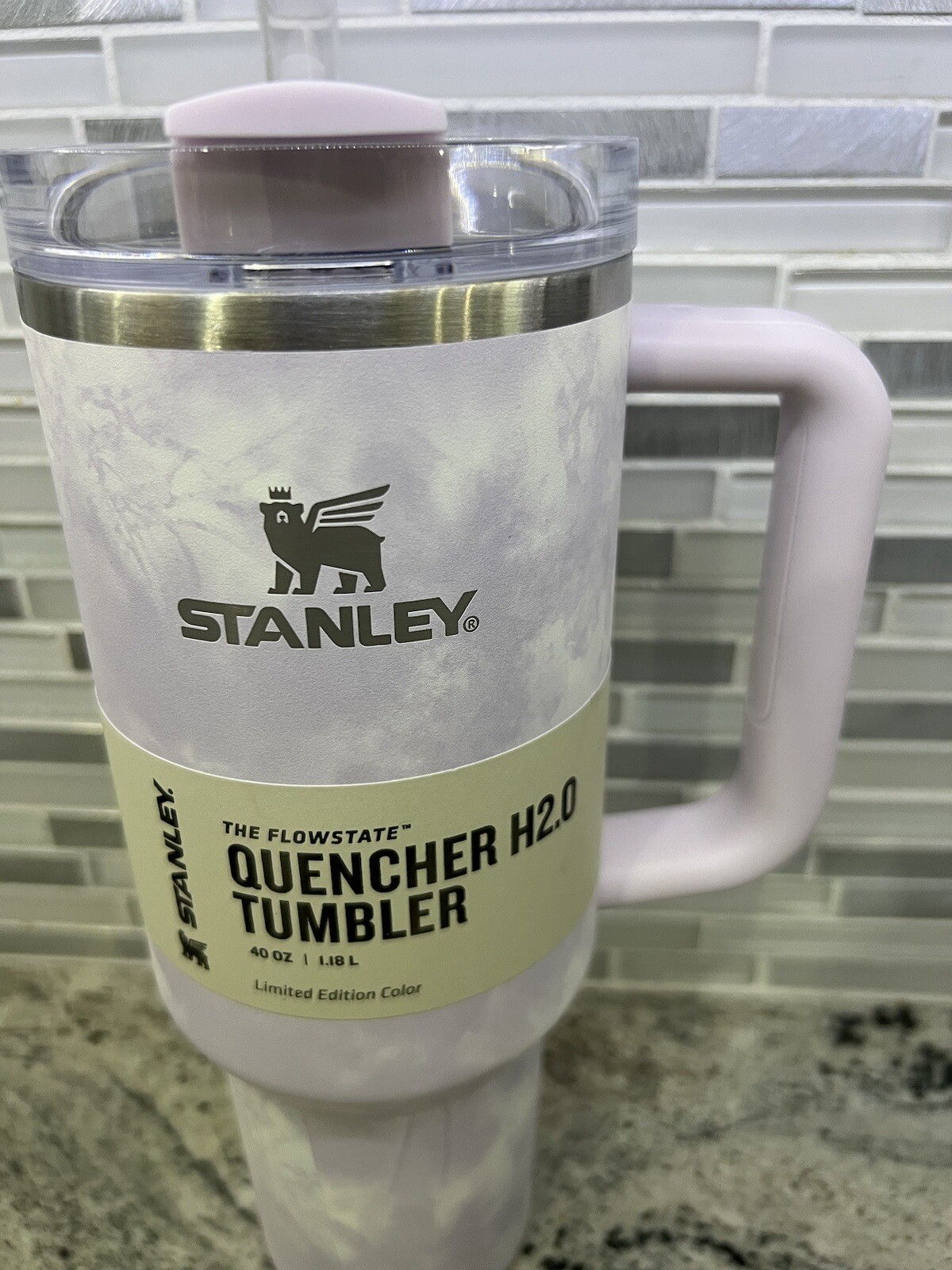 Stanley 40 oz Stainless Steel H2.0 FlowState Quencher Tumbler Wisteria Tie  Dye