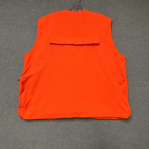 TROPHY CLUB Neon Orange Hunting Vest Bird Game Bag Padded Shoulder Mens LARGE - Picture 16 of 20