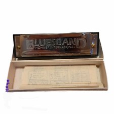 HOHNER BLUESBAND INTERNATIONAL HARMONICA C Key Original Box Vintage