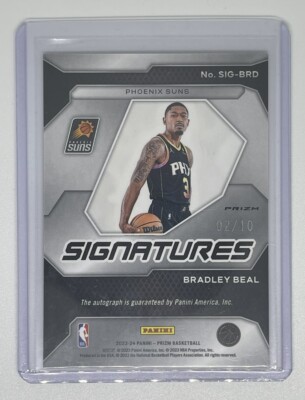 2023-24 Prizm Bradley Beal Signatures Gold Auto /10 SSP | eBay