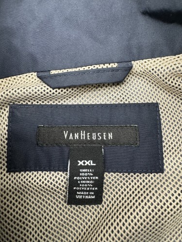 Van Heusen Navy Blue Fullzip Light Weight Jacket Mens Size XXL - Picture 4 of 6