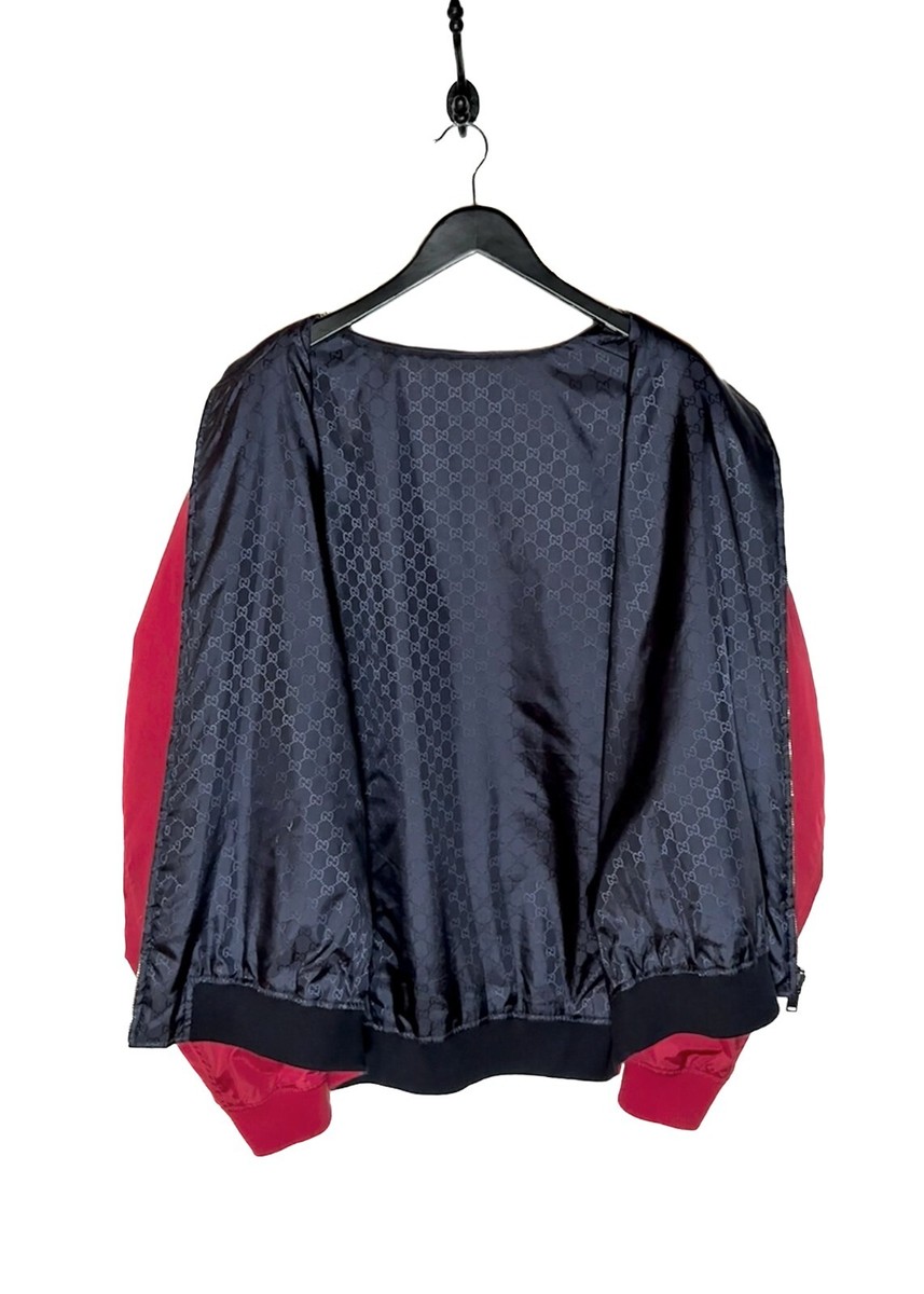 ジャケット・アウター GUCCI Reversible Nylon Bomber Jacket Gucci // Navy Nylon Reversible Monogram Bomber Jacket – VSP