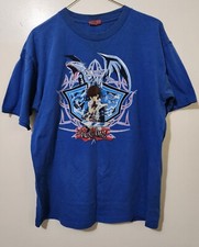 VTG Y2K 1996 Yu-gi-oh Seto Kaiba Blue Eyes White Dragon Anime T-Shirt M 20.5x27"