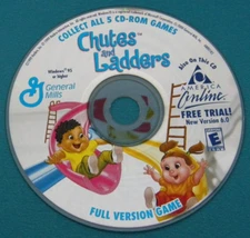 CHUTES AND LADDERS FULL VERSION GAME CD ROM HASBRO GENERAL MILLS CEREAL