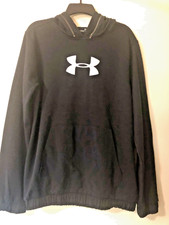 NWT Under Armour UM1442 Men's Black Pullover Half Rain Hoodie S