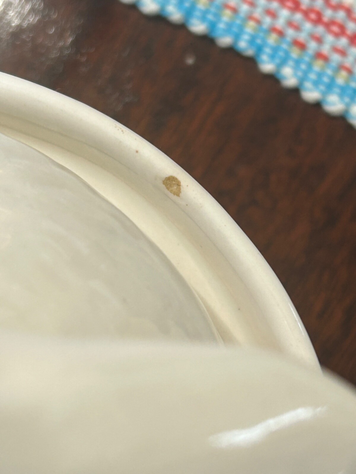 Vintage California USA White Pottery Covered Duck Tureen Casserole Dish 