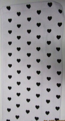TOWEL  KITCHEN/ HAND VALENTINE...SMALL BLACK  HEARTS