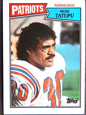 Mosi Tatupu #100 Topps 1987 Football Card (New England Patriots)*