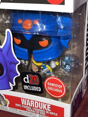 Funko Pop Dungeons & Dragons Warduke #847 Gamestop Exclusive Protector D20 C4