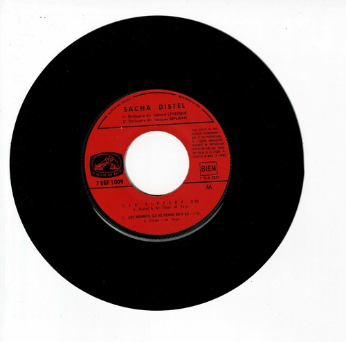 Sacha DISTEL Vinyle 45T 7" EP ROMEO ET JULIETTE - LE SIFFLET - VOIX MAITRE 1009 - Picture 2 of 3