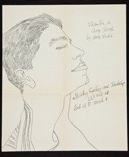 1956 Andy Warhol Original Bodley Gallery Announcement Studies for a Boy