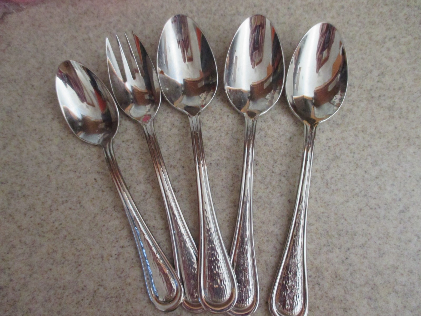 Lenox Barlowe Oval Soup Spoon Teaspoon and Spork Set 5 Pieces eBay