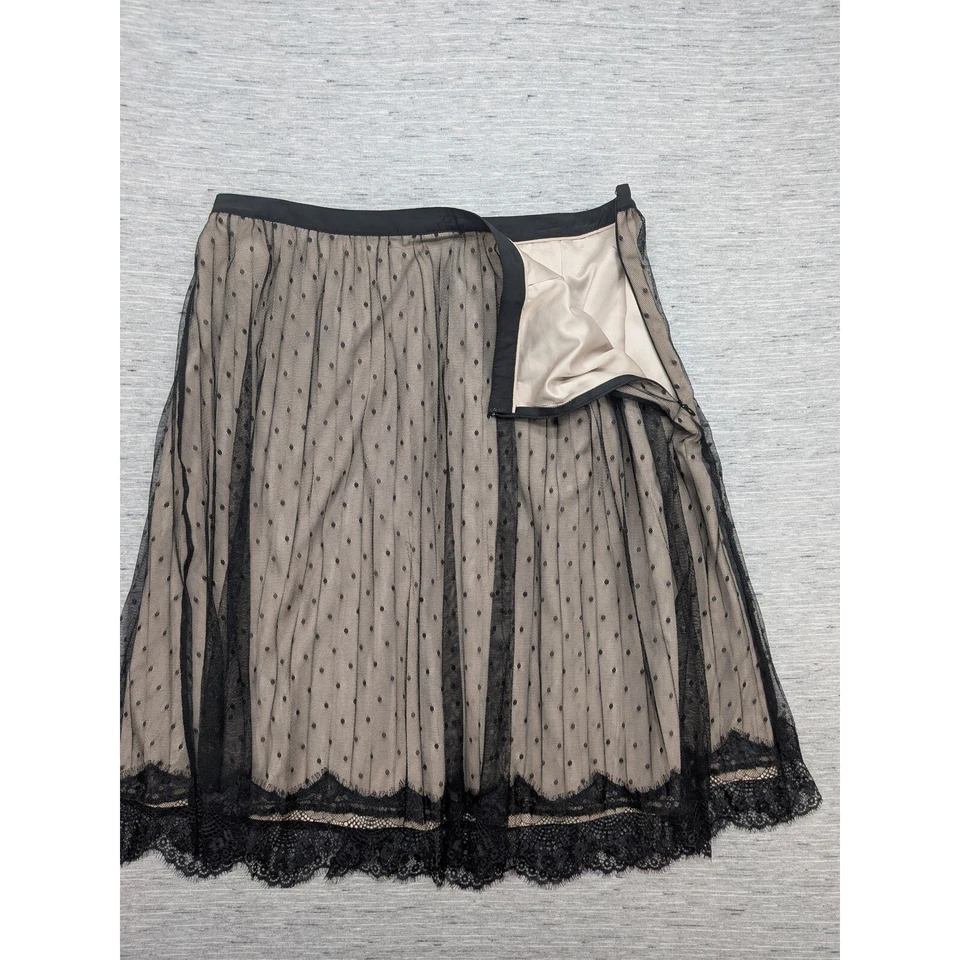 Falda Worthington de encaje negra forrada a lunares 18 Whimisgoth Fairycore Grunge Foto 3 de 4