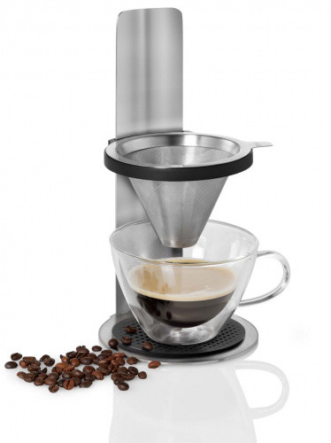 Adhoc Kaffeebereiter Mr. Brew Permanentfilter Camping KaffeebrüHer Edelstahl-image