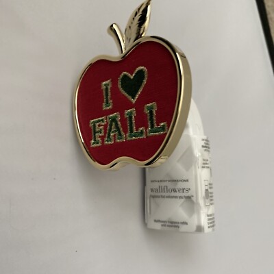 Bath and Body Works I LOVE FALL APPLE  Wallflower Plug In 