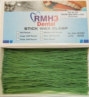 Round Wax Wire In Box Color Green 50 GR- 0.6mm