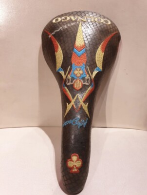 【美品】SELLE SUCCESS COLNAGO KEVLAR 2105 刺繍 Colnago DREAM Art Decor C40 Bassano Vuelta Lizard Skin Saddle