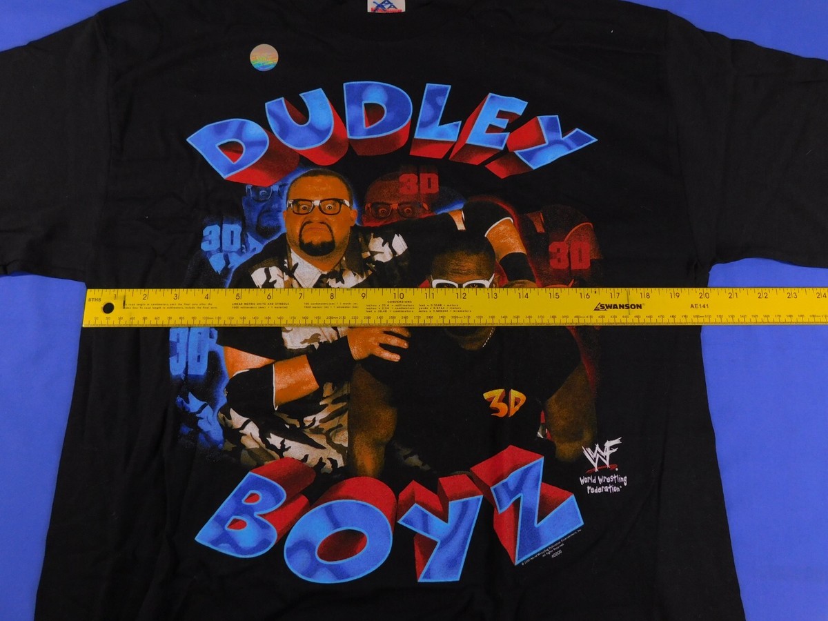 WWF DUDLEY BOYZ DEATH DROP T-SHIRT SIZE LARGE VINTAGE 2000 ECW WWE 