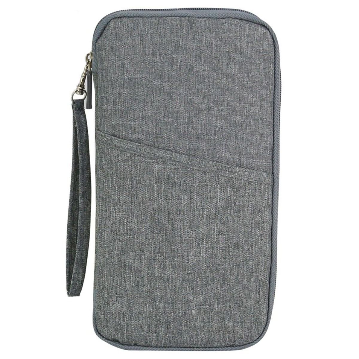 RFID-Blocking Multi-Functional Travel Wallet Passport Holder  -image