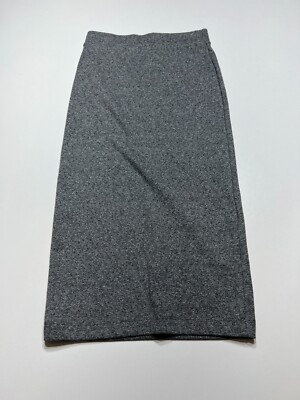 Divided by H&M Skirt Womens Sz XS Marled Gray Casual Bodycon Pencil Knee Length