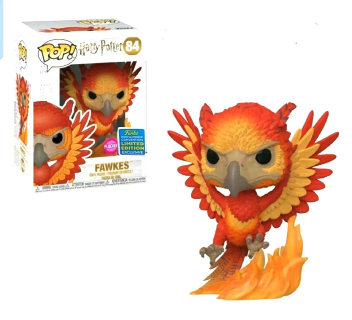 Funko Pop Fawkes Flocked 84 Harry Potter SDCC Exclusive Brand New