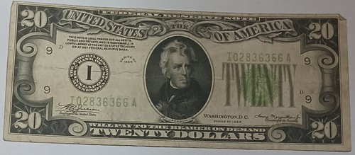 1934 Minneapolis 20$ Twenty Dollar - Gem Uncirculated Condition