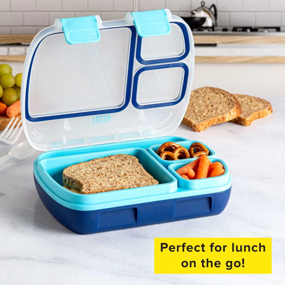 Bento Box Lunch Boxes Kids Adults W/ Removable Tray and Handle Portable Storage