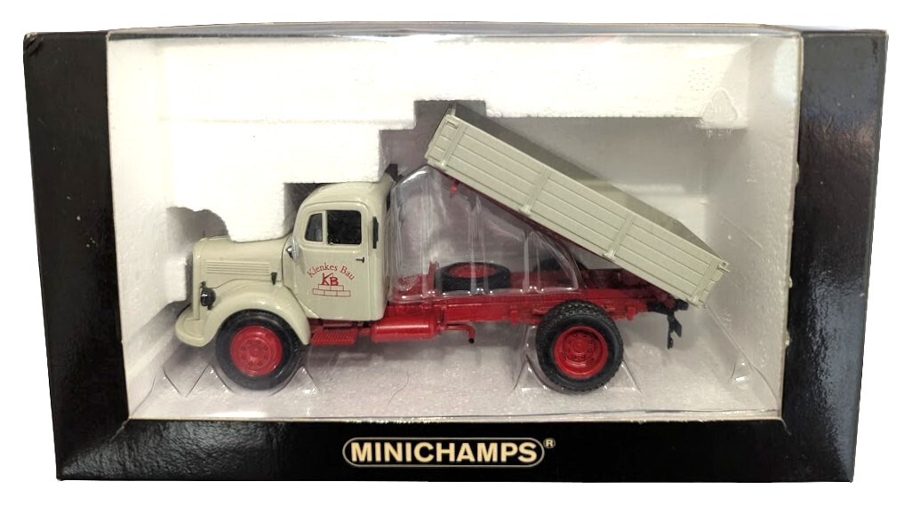1:43 Scale Minichamps 439350001 Mercedes Benz L3500 Tipper Truck - Klenkes Bau
