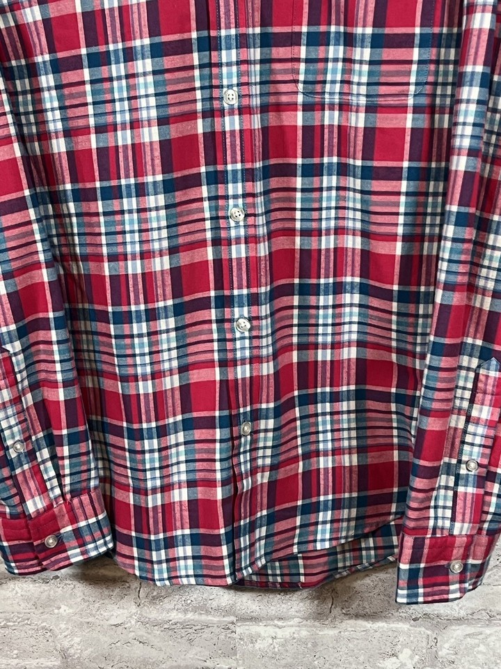 Vineyard Vines Slim Fit Tucker Shirt Mens Size Medium Pink Plaid