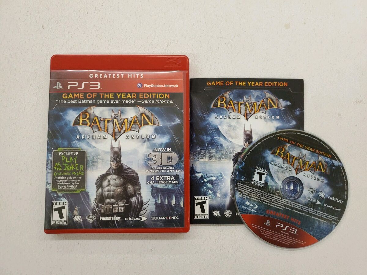 Batman: Arkham Asylum Game of the Year Playstation 3 Game