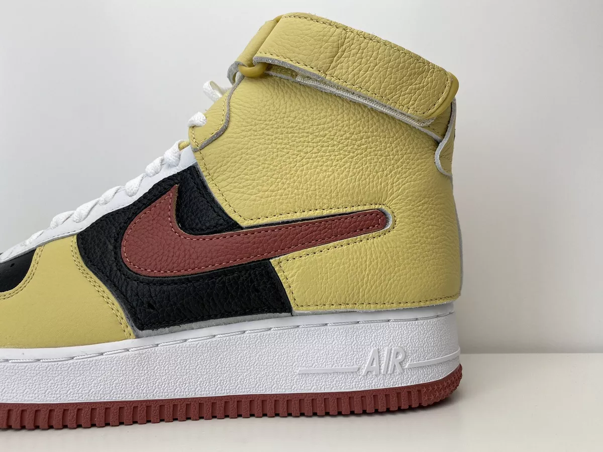 Nike Air Force 1 AF1 Mid Nike By You ID Yellow Black Red UK Size