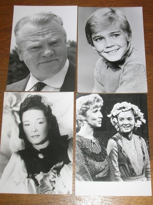 KONVOLUT 4 FOTOS FILMSTARS / JAMES CAGNEY, RICKIE SCHROEDER, MARIA DENIS...