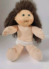 Cabbage Patch Kids Doll 1990 First Edition Pretty Crimp n Curl Brown Hair 
