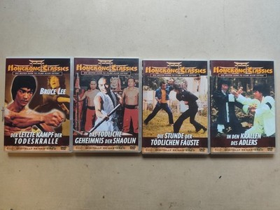 4x DVD Film Honkong Classics Todeskralle Geheimnis Shaolin Krallen Adlers FSK18