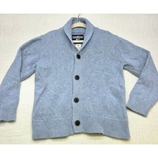 OshKosh Bgosh Boys Light Blue Shawl Collar Button Front Cardigan Sweater 4T