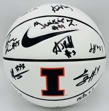 2025-26 ILLINOIS FIGHTING ILLINI SIGNED BASKETBALL ANDREJ STOJAKOVIC BOSWELL J1