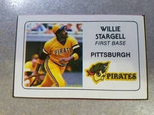Willie Stargell Pirates 1981 PERMA-GRAPHICS PROOF SQUARE CORNERS WOW