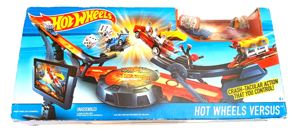Hot Wheels VERSUS Racing Set/Tablet Stand to Record -2015.  ¡Caja nueva, usada! Foto 2 de 4
