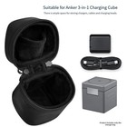 Stoßfeste Aufbewahrungstasche für Anker Cube 3in1 Wireless Charger mit Metalls