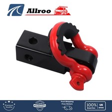 For Trucks Steel Shackle Hitch Receiver Fits 2 Receivers Towing Accessories