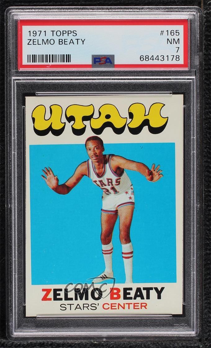 1971-72 Topps Zelmo Beaty #165 PSA 7 HOF 02kp