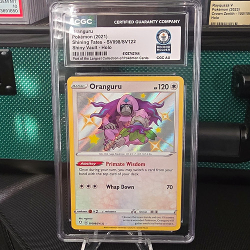 CGC Graded Oranguru SV098/SV122 Shining Fates Shiny Vault Holo 2021 ENG 1/1