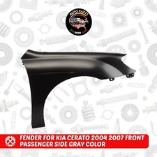 Fender For Kia Cerato 2004 2007 Front Passenger Side Gray Color