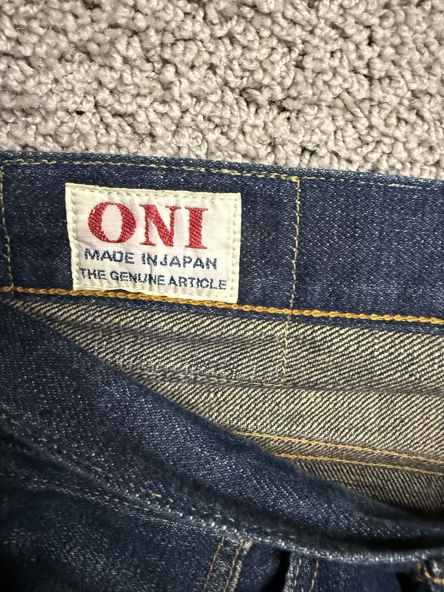 Oni Denim Jeans Mens 29 Selvedge Button Fly Made in Japan ONI-902